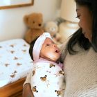 Alternate image 1 for Little Muffincakes&trade; Size 0-3M Zhara Easy-Wrap Baby Swaddle in Pink