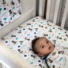 Alternate image 1 for Little Muffincakes&trade; Ashton Easy-Wrap Baby Swaddle in Blue