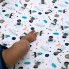 Alternate image 2 for Little Muffincakes&trade; Ashton Fitted Crib Sheet in Blue