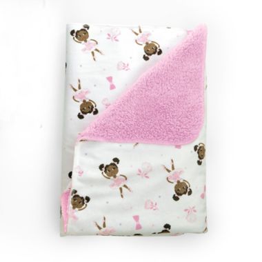 Little Muffincakes&trade; Zhara Plush Baby Blanket in Pink. View a larger version of this product image.