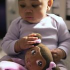 Alternate image 5 for Little Muffincakes&trade; Zhara Baby Lovey Security Blanket in Pink