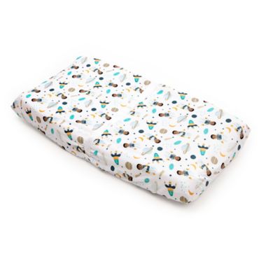 Little Muffincakes&trade; Ashton Changing Pad Cover in Blue. View a larger version of this product image.