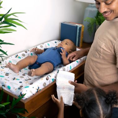 Little Muffincakes&trade; Ashton Changing Pad Cover in Blue. View a larger version of this product image.