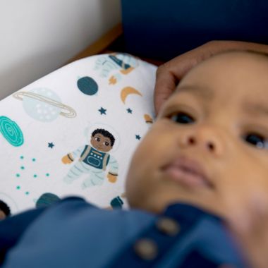 Little Muffincakes&trade; Ashton Changing Pad Cover in Blue. View a larger version of this product image.