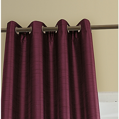 Lyndale Aberdeen 54-Inch Grommet 100% Blackout Window Curtain Panel in Burgundy (Single). View a larger version of this product image.