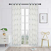 Lyndale Adelaide 84-Inch Grommet Sheer Window Curtain Panel in Lake Blue (Single)
