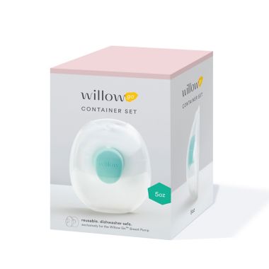Willow&reg; Go 2-Pack Wearable Breast Pump 7 oz. Clear Container. View a larger version of this product image.