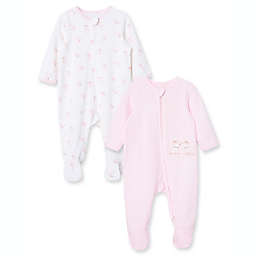 Little Me® 2-Pack Fluffy Love Footie Pajamas