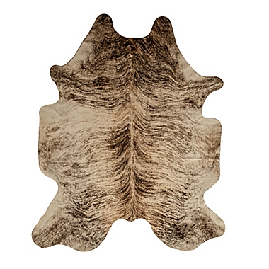 Natural Rugs Kobe Cowhide 6-Foot x 7-Foot Area Rug in Exotic Zebu. View a larger version of this product image.