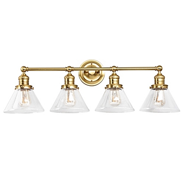 Design House&reg; Augustin 4-Light Vanity in Satin Gold. View a larger version of this product image.