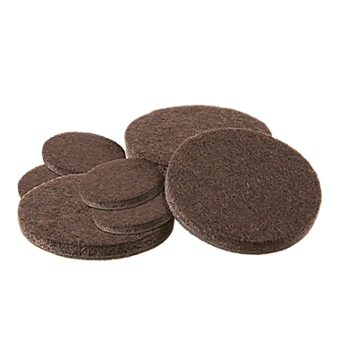 Waxman&reg; 8-Piece Felt Furniture Pad Set in Brown. View a larger version of this product image.