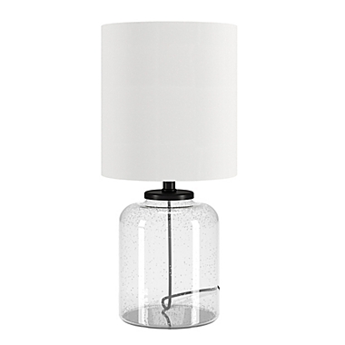 Hudson&amp;Canal&reg; Lowry Seeded Glass Mini Table Lamp. View a larger version of this product image.