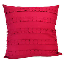 Donna Sharp® Dawson Ruffle Square Throw Pillow in Red