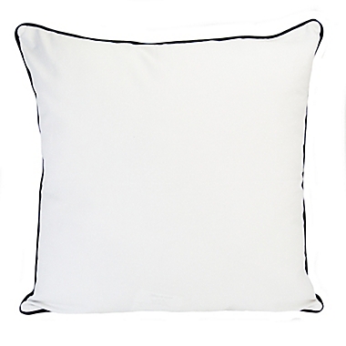 Donna Sharp&reg; Dawson White Emblem Square Throw Pillow. View a larger version of this product image.