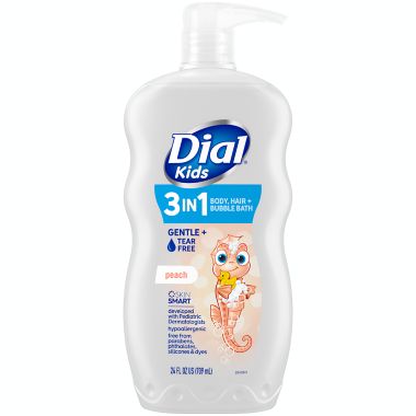 <div class=&quot;gwt-Label&quot;>Dial&reg; Kids 24 oz. Body + Hair Wash in Peachy Clean</div>. View a larger version of this product image.