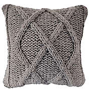 Bee &amp; Willow&trade; Chunky Ribbon Cable Knit 18-Inch Throw Pillow