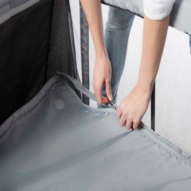 AeroMoov Instant Travel Cot Playard in Grey. View a larger version of this product image.