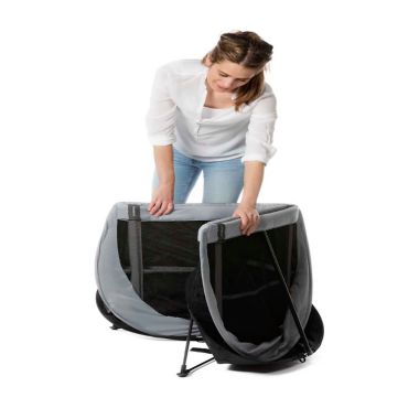 AeroMoov Instant Travel Cot Playard in Grey. View a larger version of this product image.