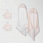 Alternate image 1 for mighty goods&trade; 6-Piece Flower Towels and Washcloths Set in Rosewater/White