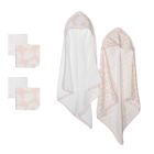 Alternate image 0 for mighty goods&trade; 6-Piece Flower Towels and Washcloths Set in Rosewater/White