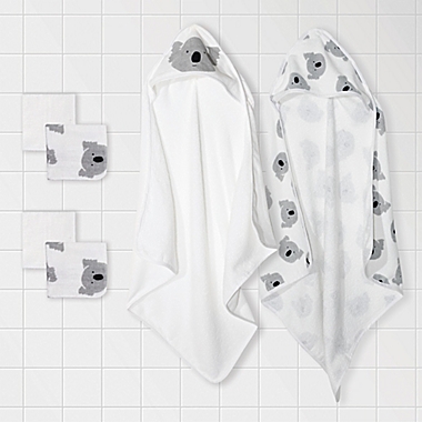 mighty goods&trade; 6-Piece Koala Towels and Washcloths Set in Grey/White. View a larger version of this product image.