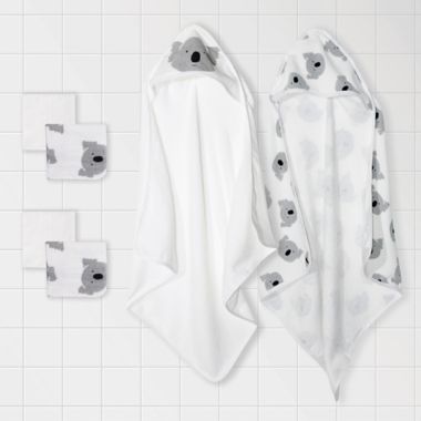 mighty goods&trade; 6-Piece Koala Towels and Washcloths Set in Grey/White. View a larger version of this product image.