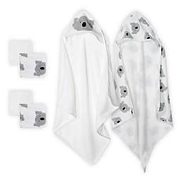 mighty goods™ 6-Piece Koala Towels and Washcloths Set in Grey/White