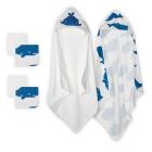 Alternate image 0 for mighty goods&trade; 6-Piece Whale Towels and Washcloths Set in Blue/White