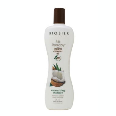 Biosilk Silk Therapy 12 oz. with Natural Coconut Oil Moisturizing Shampoo. View a larger version of this product image.