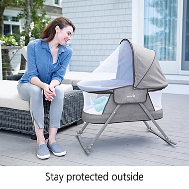 Safety 1ˢᵗ&reg; Nap and Go Rocking Bassinet. View a larger version of this product image.