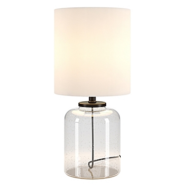 Hudson&amp;Canal&reg; Lowry Seeded Glass Mini Table Lamp. View a larger version of this product image.