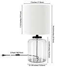 Alternate image 9 for Hudson&amp;Canal&reg; Lowry Seeded Glass Mini Table Lamp