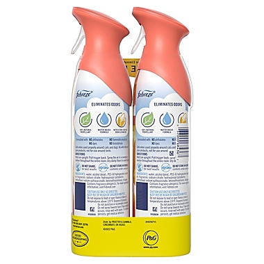 Febreze&reg; 2-Pack 8.8 oz Air Freshener Spray in Peach. View a larger version of this product image.