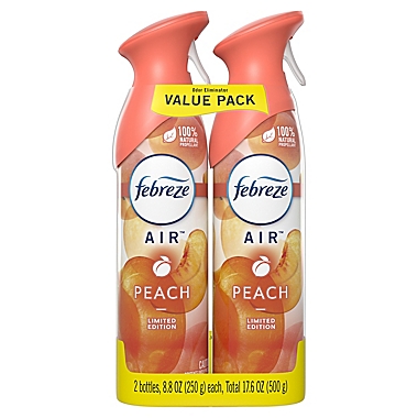 Febreze&reg; 2-Pack 8.8 oz Air Freshener Spray in Peach. View a larger version of this product image.