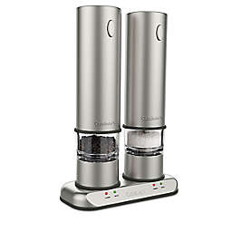 Cuisinart® Rechargeable Electric Salt & Pepper Mill Set in Brushed Stainless Steel