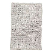 Saro Lifestyle Knitted Design Blanket in Ivory