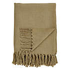 Alternate image 2 for Saro Lifestyle Solid Tassel Throw Blanket in Natural