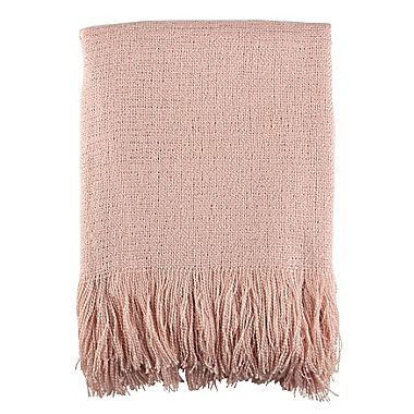Saro Lifestyle Classic Throw Blanket in Pink. View a larger version of this product image.