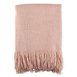 Saro Lifestyle Classic Throw Blanket in Pink