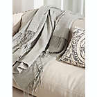 Alternate image 1 for Saro Lifestyle Classic Design Throw Blanket in Grey