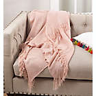 Alternate image 1 for Saro Lifestyle Classic Throw Blanket in Pink