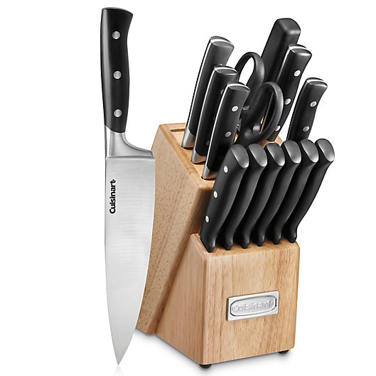 Alternate image 1 for Cuisinart® Triple Rivet 15-Piece Cutlery Knife Block Set