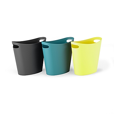 Simply Essential&trade; 2-Gallon Slim Trash Can in Black. View a larger version of this product image.
