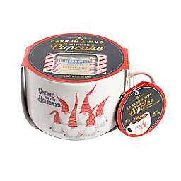 "Gnome For The Holidays" Cake in a Mug with Ghirardelli® Peppermint Bark Square