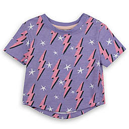 Sovereign Code® Bolt Landry Crewneck T-Shirt in Purple/Pink