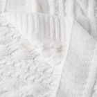 Alternate image 1 for mighty goods&trade; Chenille Cable Knit Baby/Toddler Blanket in White