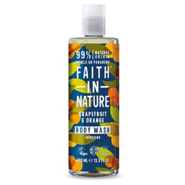 Faith in Nature 13.5 fl. oz. Energising Body Wash in Grapefruit &amp; Orange. View a larger version of this product image.