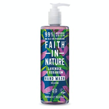 Faith in Nature 13.5 fl. oz Relaxing Hand Wash in Lavender and Geranium. View a larger version of this product image.