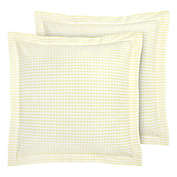 Laura Ashley&reg; Hedy European Pillow Shams in Yellow (Set of 2)