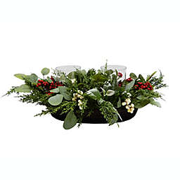 Bee & Willow™ 21-Inch Floral Box Centerpiece with Hurricanes